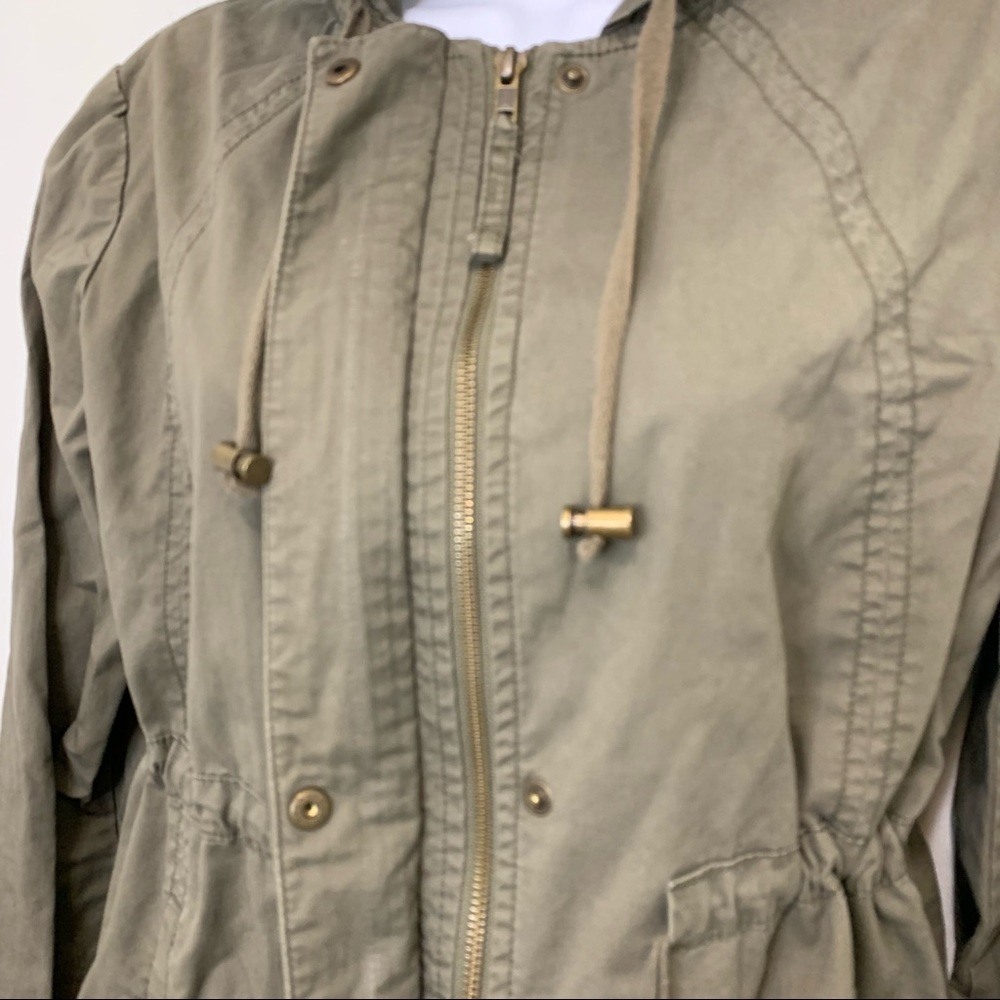 Gap Hooded Lightweight Zip Drawstring Jacket Size… - image 5